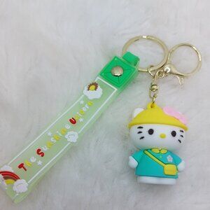 2/$25 Hello Kitty keychai wrist strap lanyard with "The sunshine Unicorn"